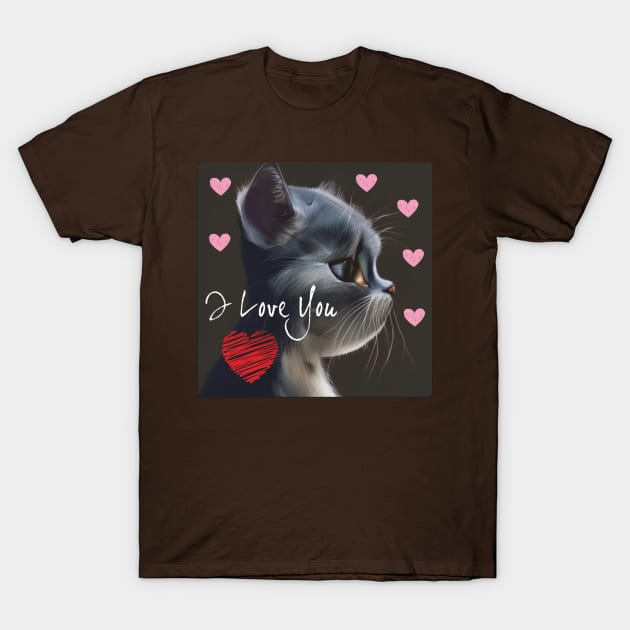 "Loving Cat" T-Shirt by kokonft